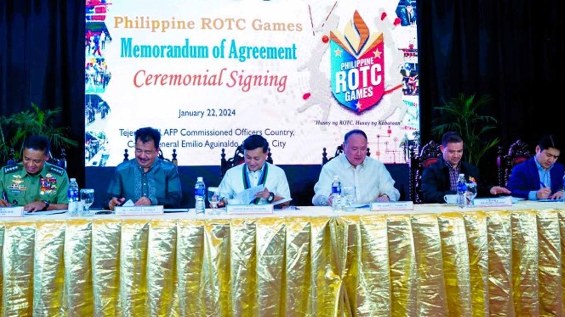 Armed Forces Of The Philippines Inks MOU For 2024 ROTC Games The   20240123 PAGEONE ROTC Games 